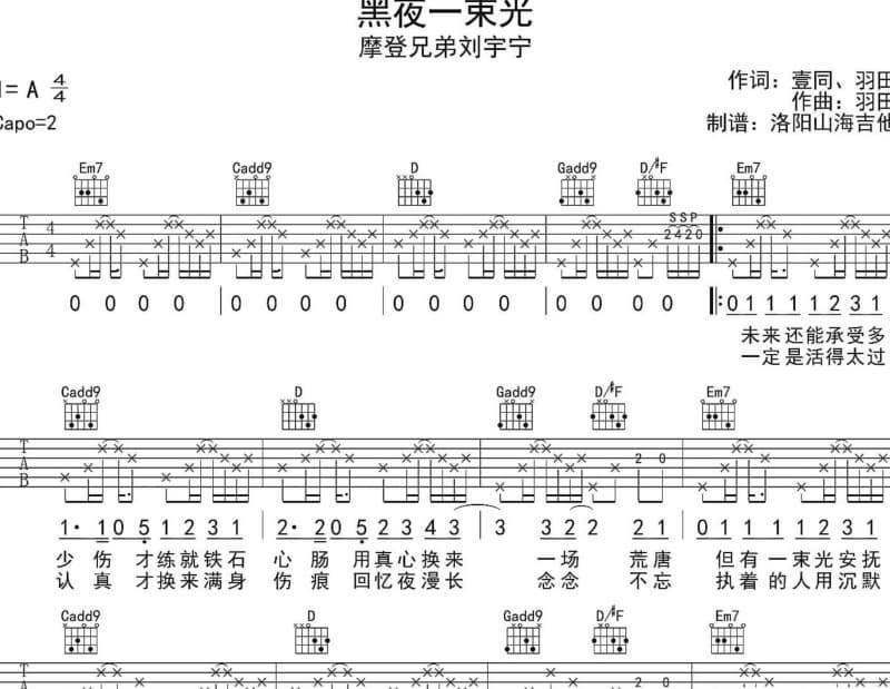 《爱在蔓延中》吉他谱_谢霆锋