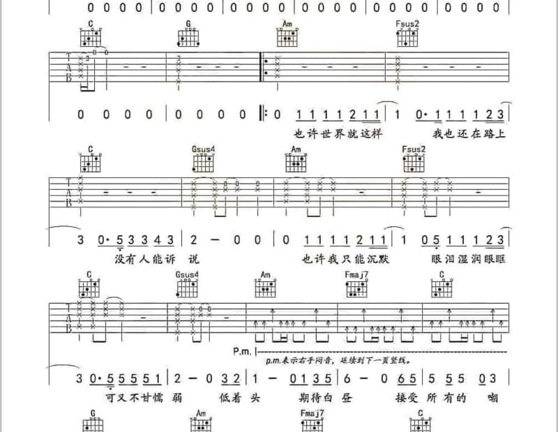 《影迷  粤语》吉他谱_谢霆锋