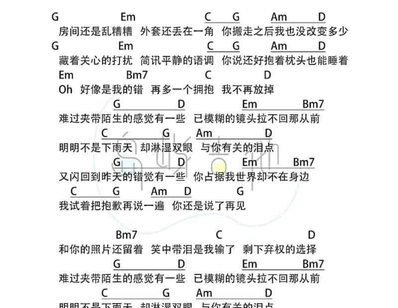 《BYE BYE DISCO》吉他谱_新裤子乐队