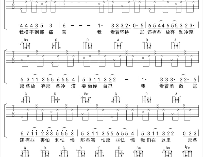 《喊一声爸叫一声妈》吉他谱_馨天优组合