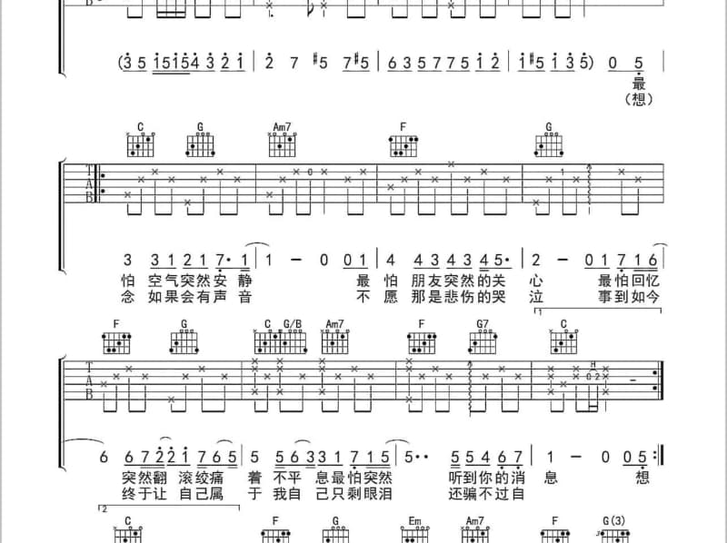 《刚需选择》吉他谱_李学仕