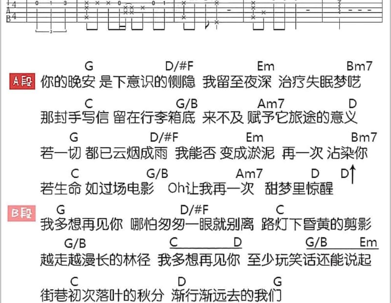 《浪子心声》吉他谱_徐小凤