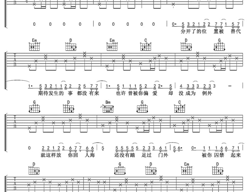 《知音梦里寻》吉他谱_许冠杰