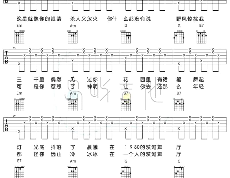 《如果云知道》吉他谱_许茹芸