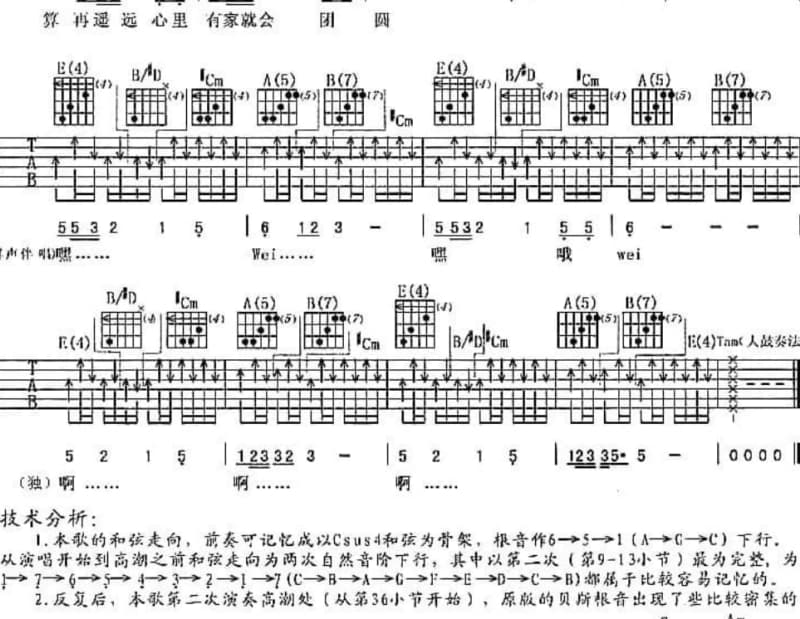 《痴情无值钱》吉他谱_蔡秋凤
