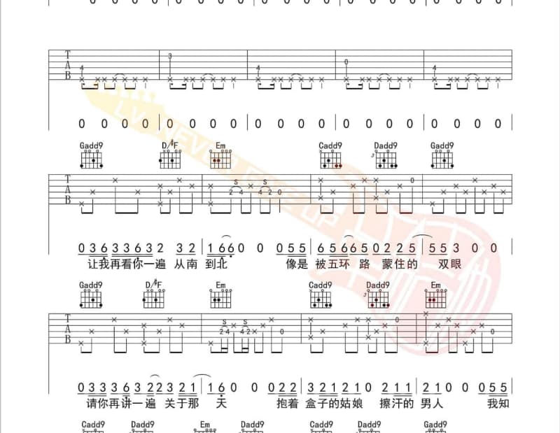 《小女孩手中的音乐盒》吉他谱_杨栋梁/蜜蜜