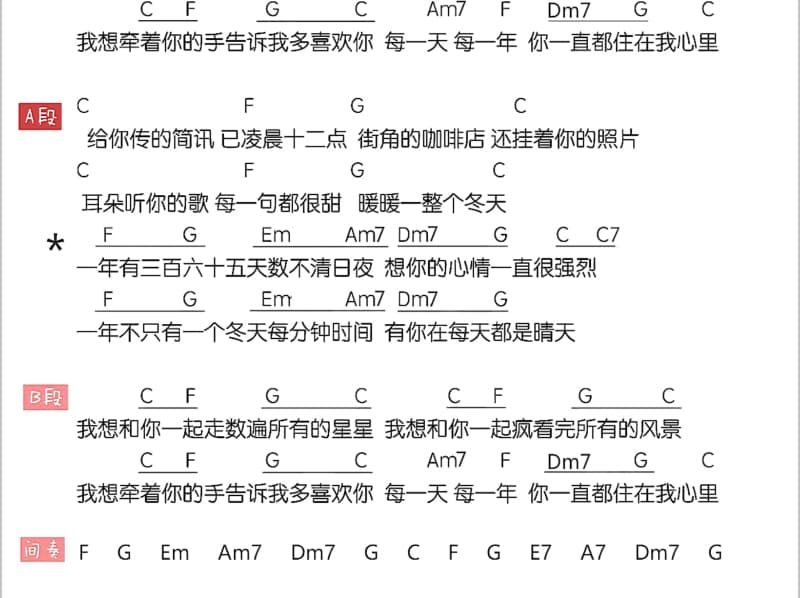 《相对湿度》吉他谱_李泳希
