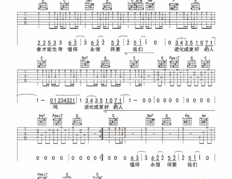 《听听你的声音》吉他谱_杨庆煌