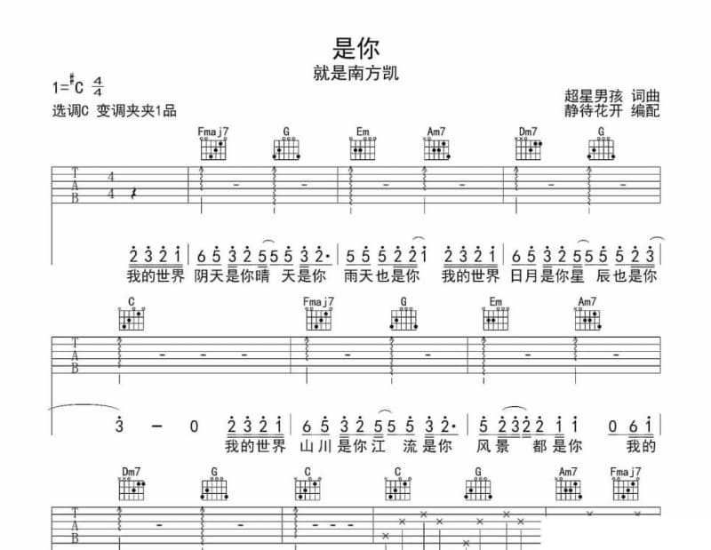 《哈利BOBO》吉他谱_BOBO