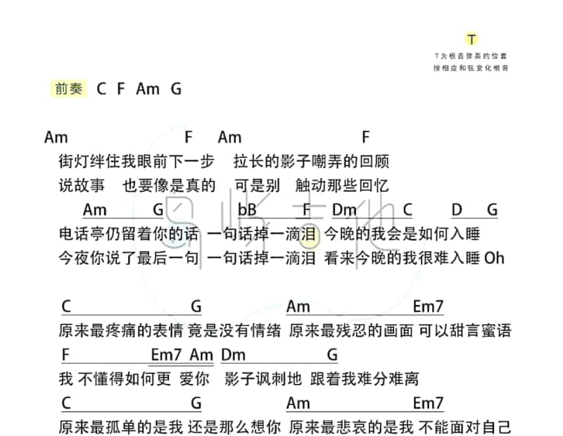 《假如》吉他谱_BOBO