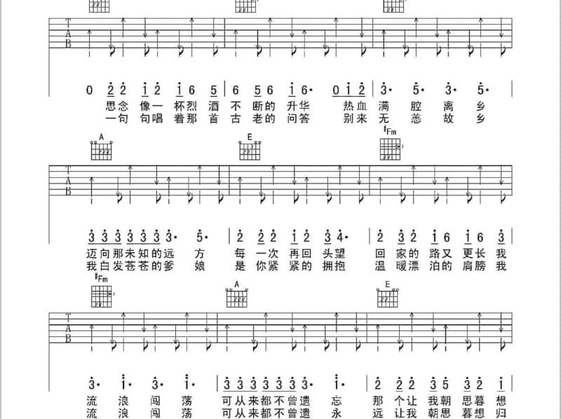 《国色天香》吉他谱_李玉刚