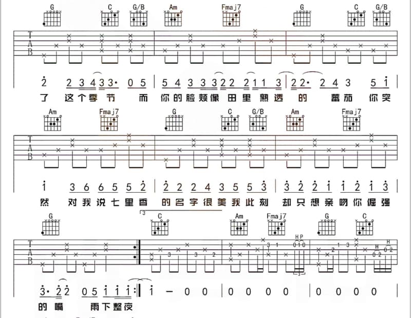 《我们》吉他谱_一晨