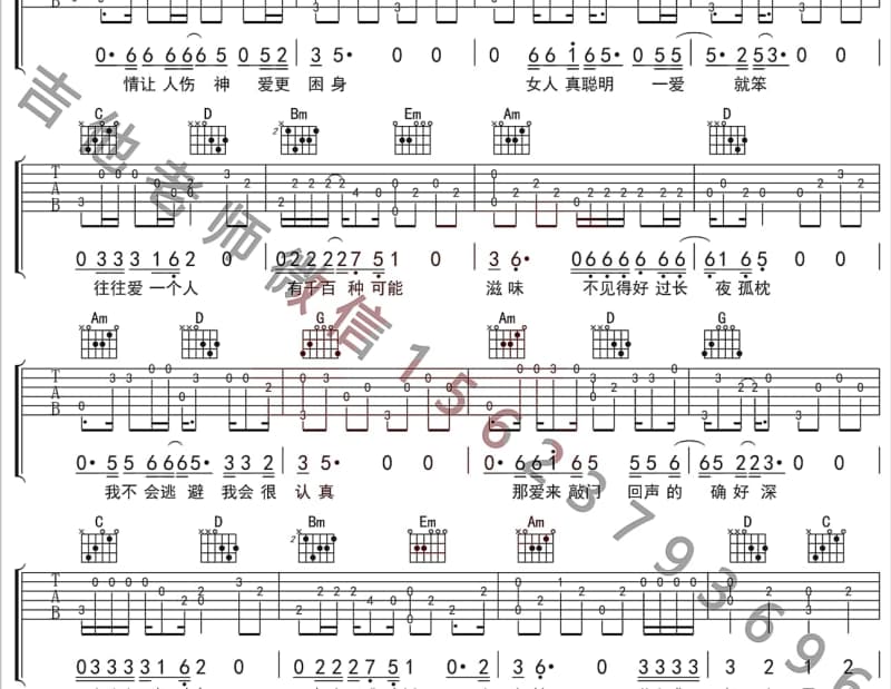 《Hey Aries》吉他谱_椅子乐团 The Chairs