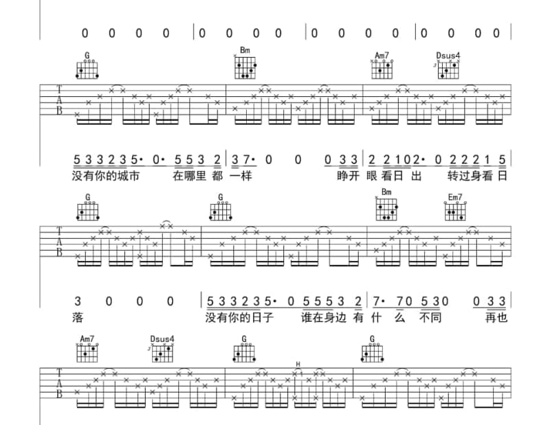 《棉花糖骆驼》吉他谱_椅子乐团 The Chairs