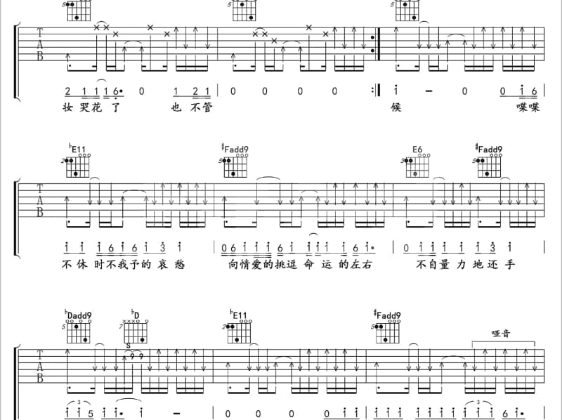 《世界飞驰吧》吉他谱_李玉刚