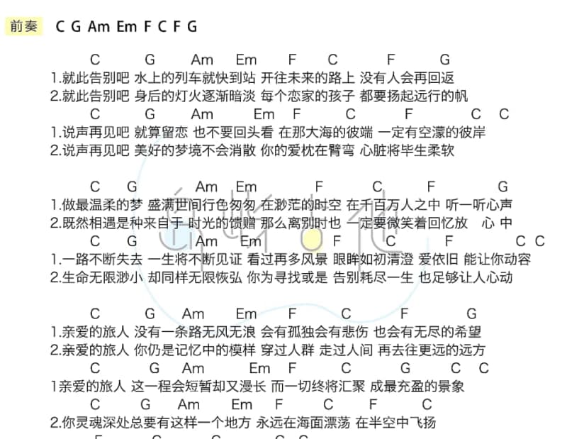 《烟雨长街》吉他谱_尹昔眠