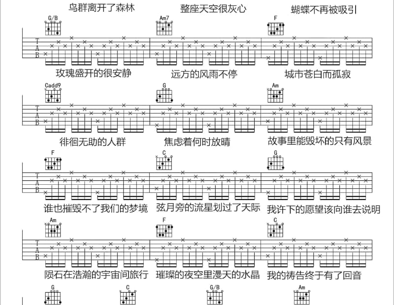 《壮志骄阳》吉他谱_泳儿