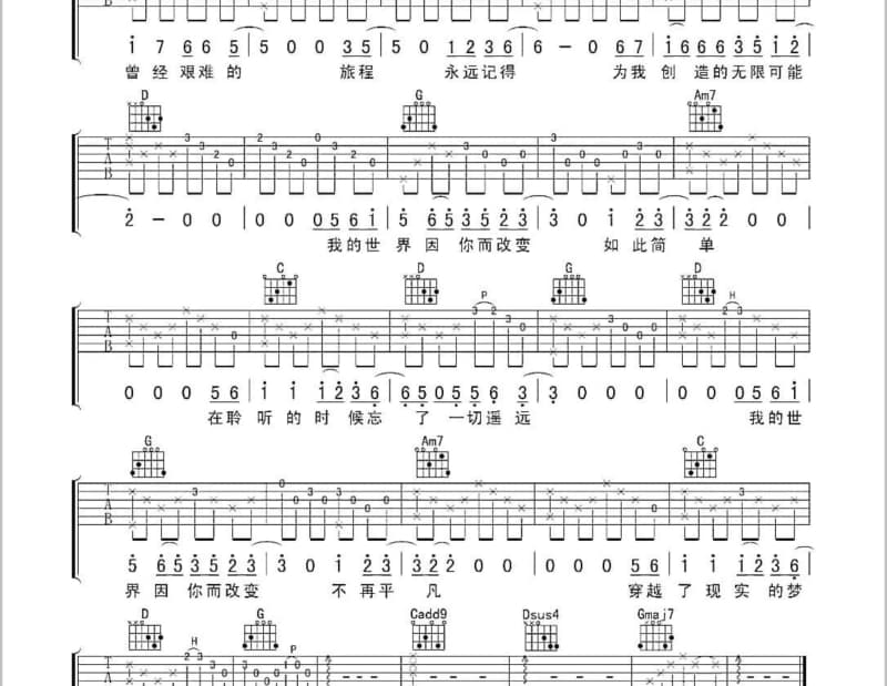 《琵琶曲》吉他谱_蔡幸娟