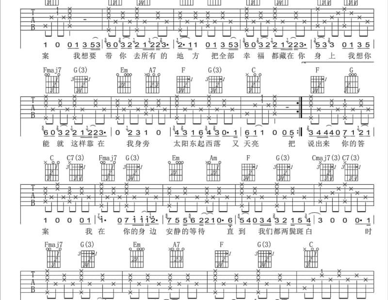 《1061》吉他谱_与非门