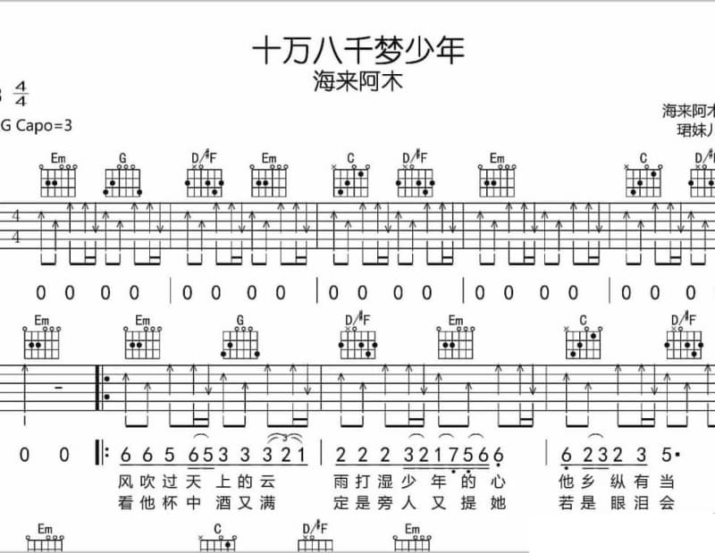 《正午》吉他谱_与非门