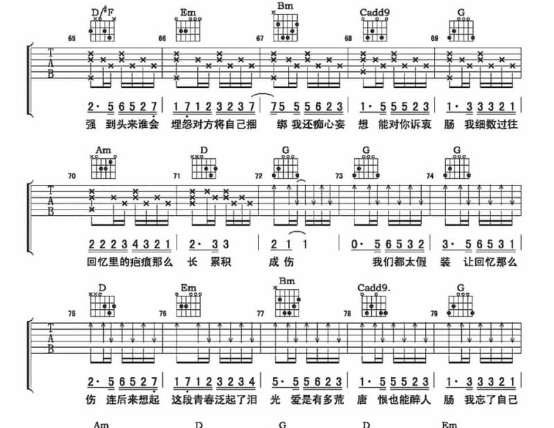 《Pity》吉他谱_原子邦妮