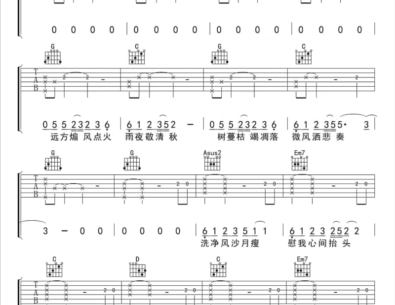 《你侬我侬》吉他谱_张德兰