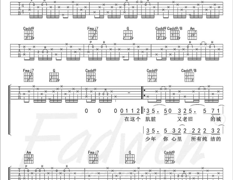 《求你莫泪流》吉他谱_张德兰