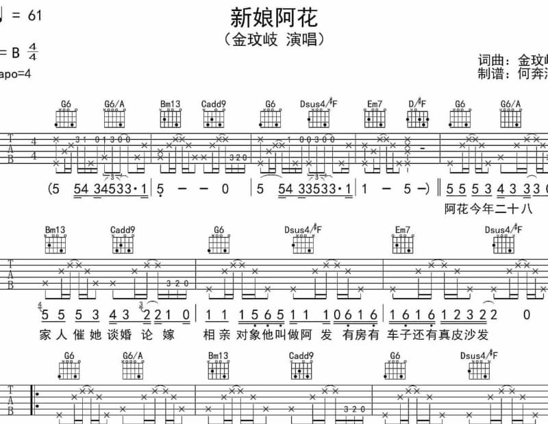 《广岛之恋》吉他谱_张洪量
