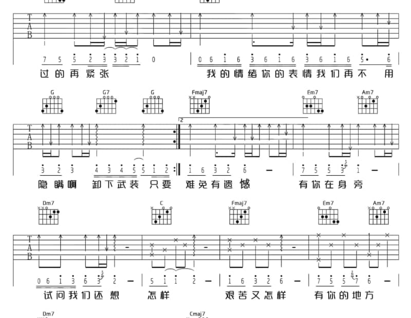 《I Love You So》吉他谱_张惠春