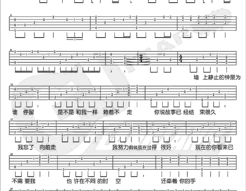 《一想到你呀》吉他谱_张惠妹