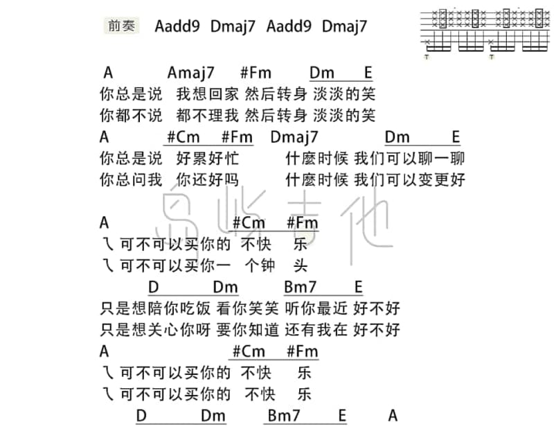 《爱不怕让你知道》吉他谱_草蜢
