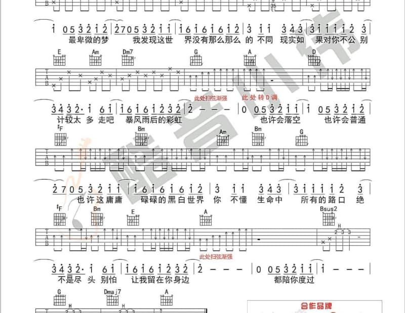 《过火 + 爱与愁》吉他谱_张信哲