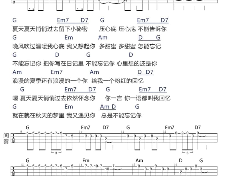 《深渊》吉他谱_草蜢
