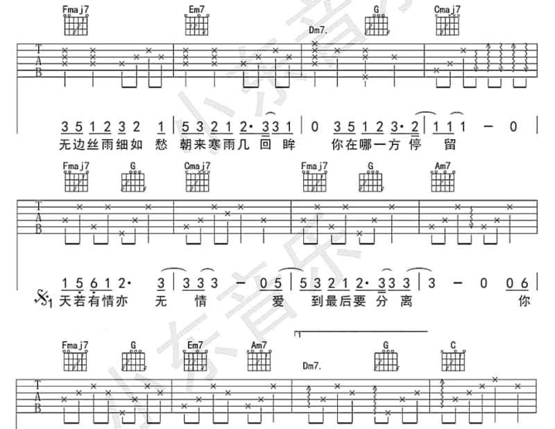 《万众期待》吉他谱_草蜢
