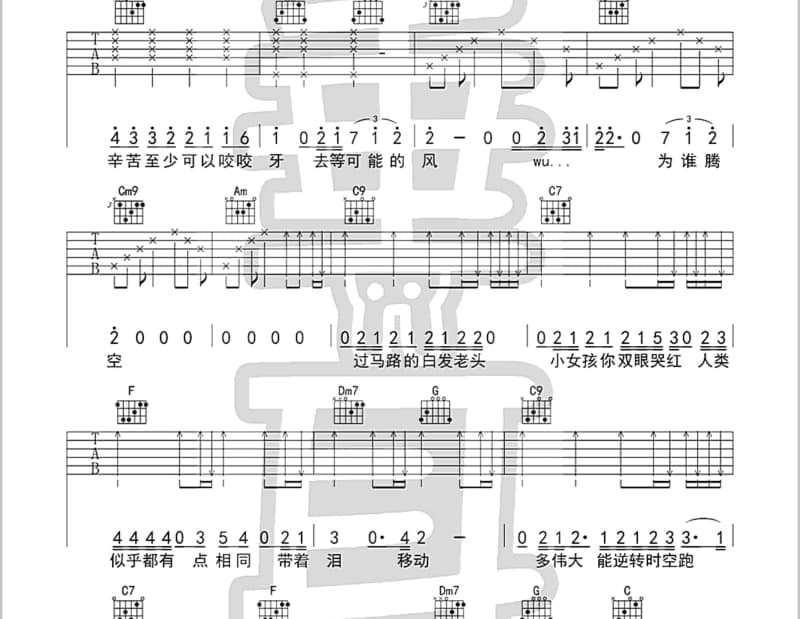 《有路》吉他谱_草蜢