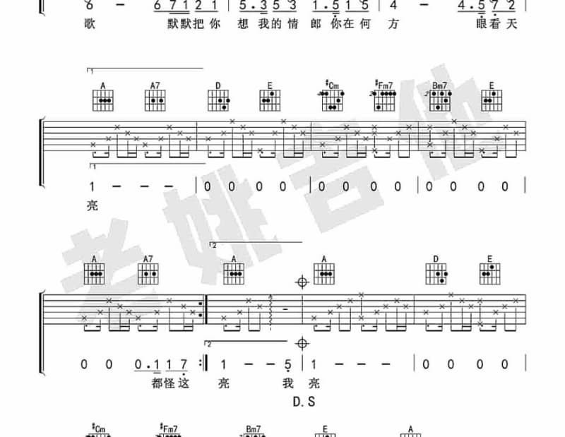 《蜘蛛女之吻》吉他谱_草蜢