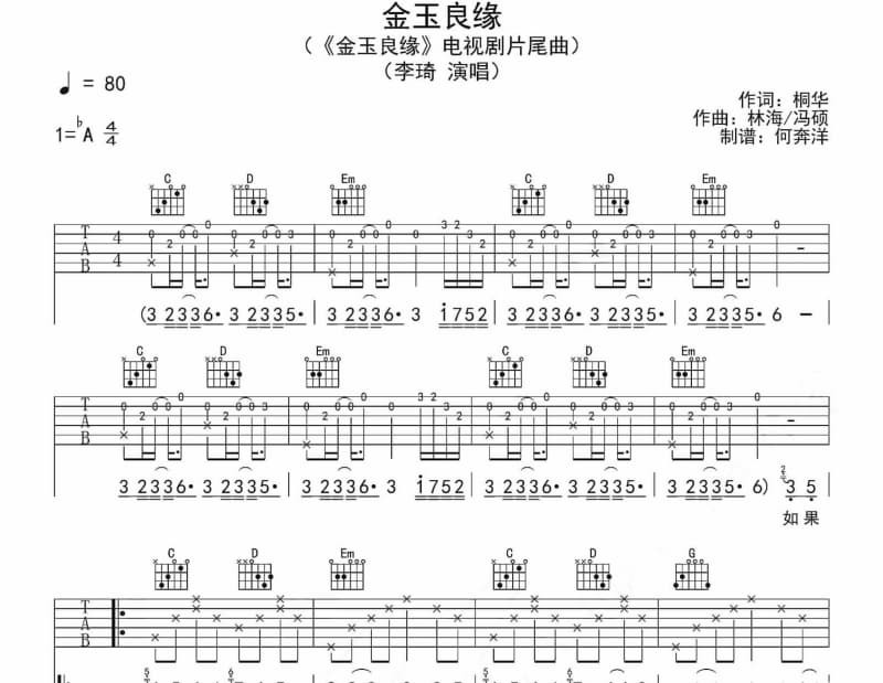 《割心》吉他谱_张宇