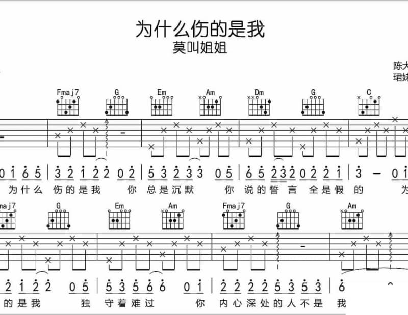 《英雄》吉他谱_甄妮