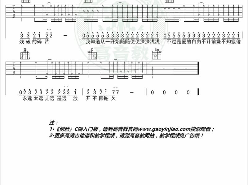 《怎样》吉他谱_郑欣宜