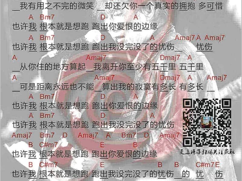《直觉》吉他谱_郑欣宜