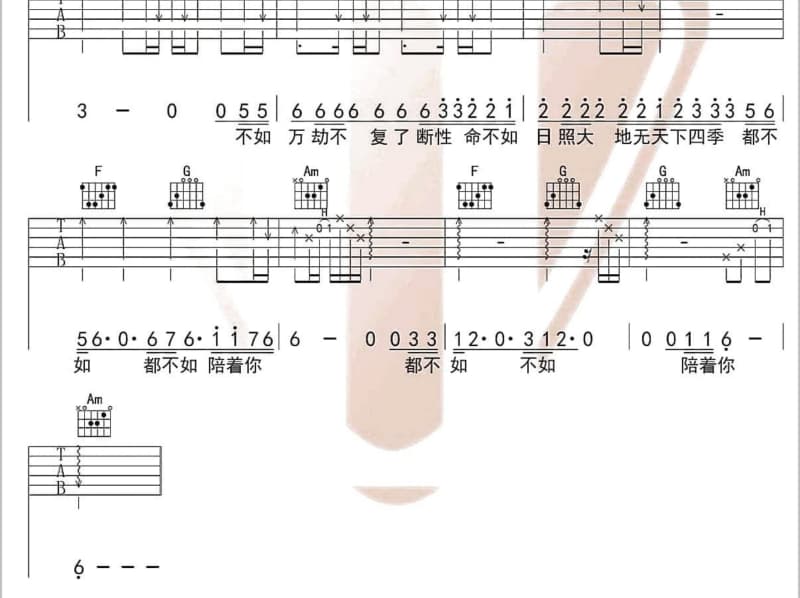 《独家试唱》吉他谱_郑秀文