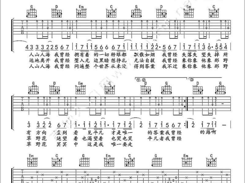 《天生妒忌》吉他谱_郑秀文