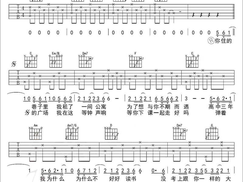 《甜》吉他谱_郑秀文