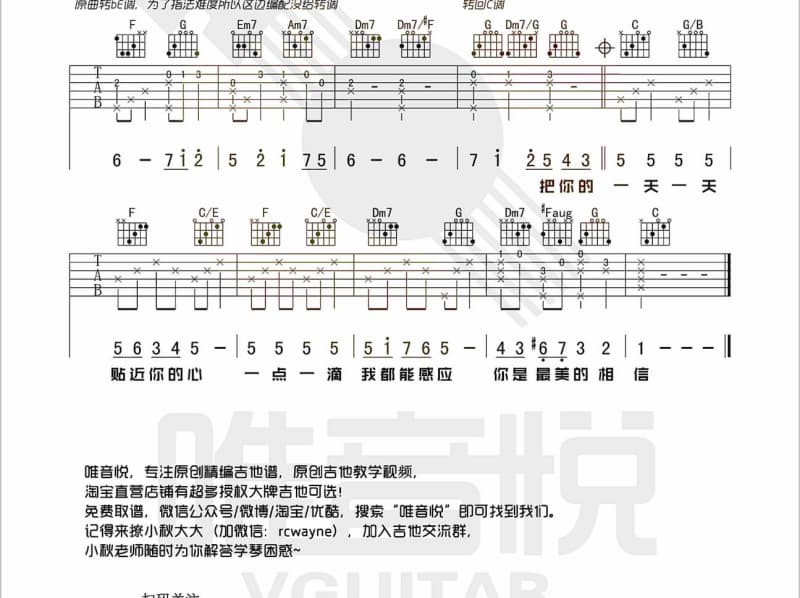 《唯独你是不可取替》吉他谱_郑秀文