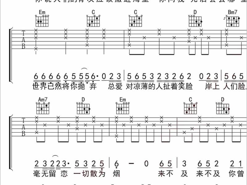 《作主》吉他谱_郑秀文