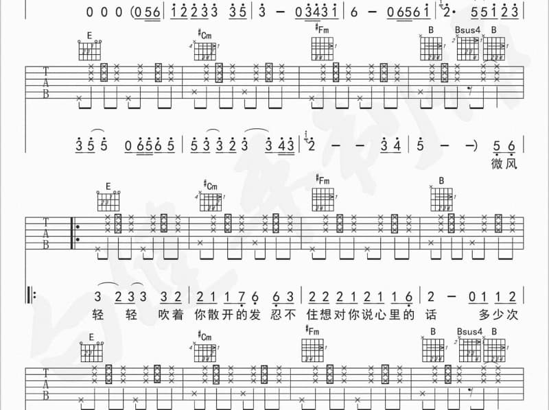 《再会吧我无缘的人》吉他谱_郑智化