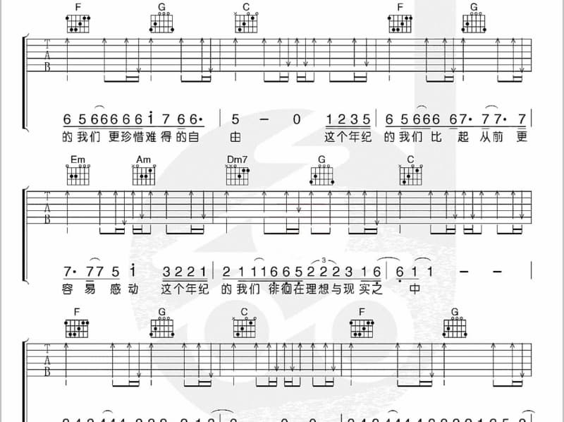 《烂瞓》吉他谱_郑中基