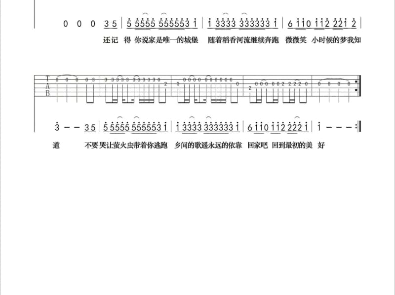 《为了我的爱情》吉他谱_中川木