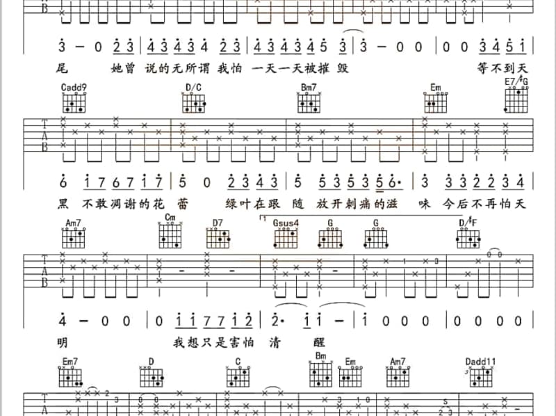 《蚊子进行曲》吉他谱_中国娃娃