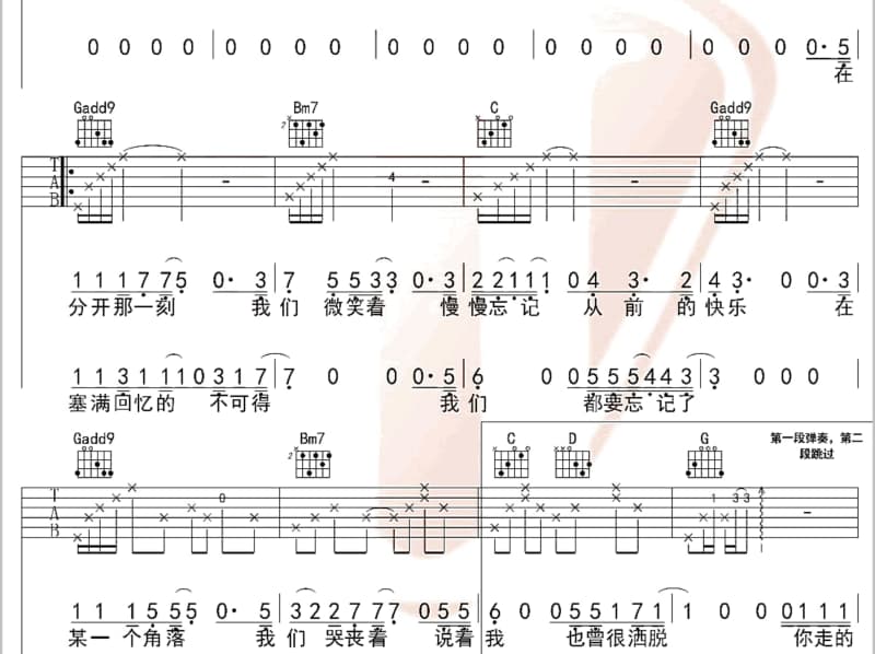 《酷夏》吉他谱_钟汉良